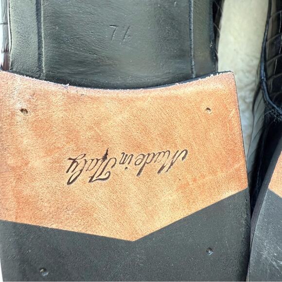 Dolce&Gabbana men crocodile skin oxford shoes size 37,5 EU Authentic Retail4500$ - Picture 8 of 9